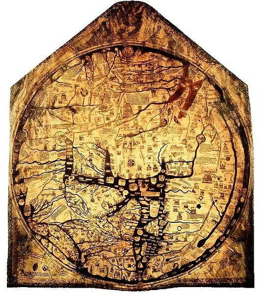 The Original Placement of the Hereford Map 