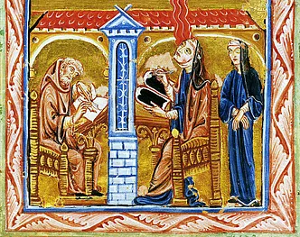 Medieval Art Box Featuring Hildegard von Bingen