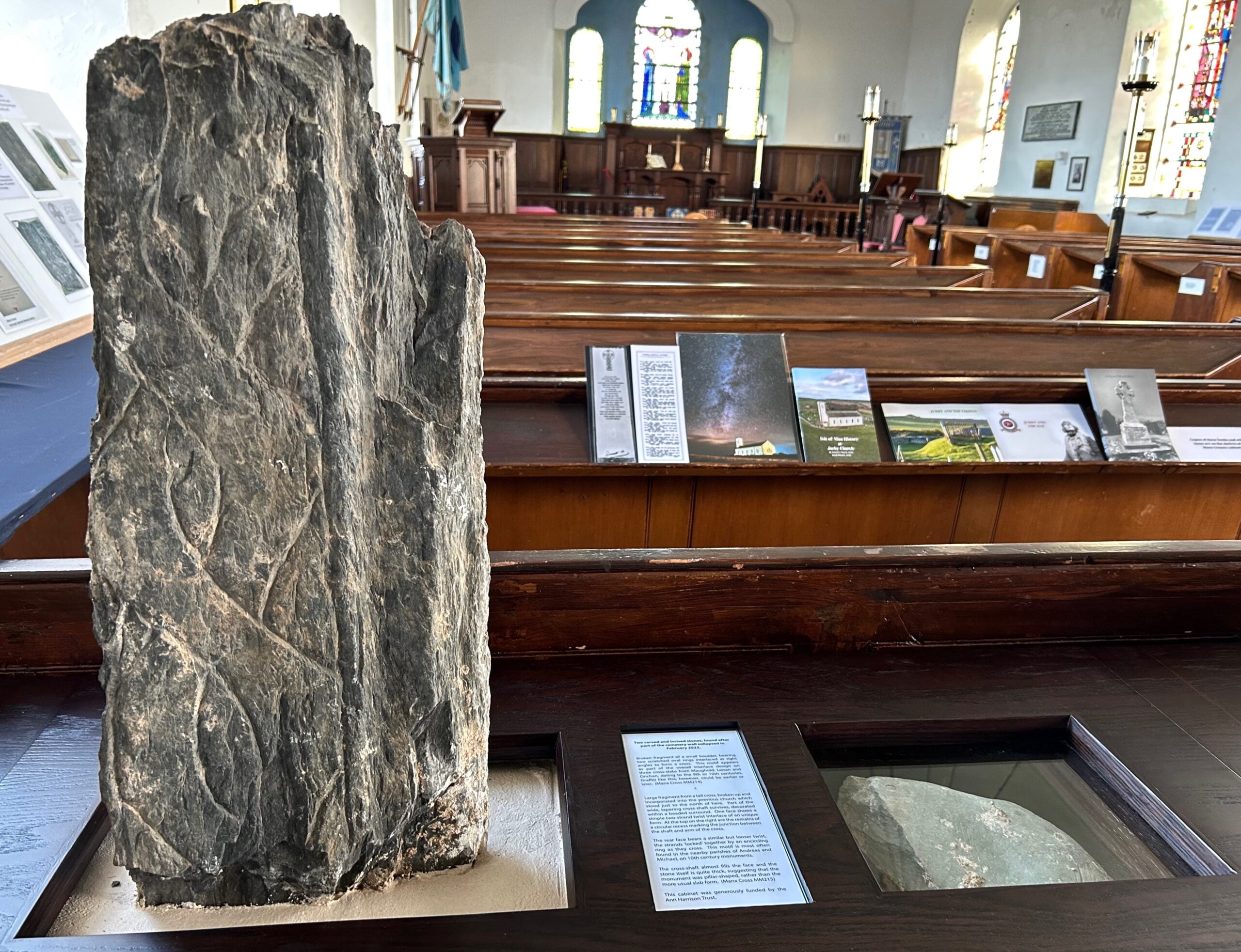 Medieval Manx Crosses Return to Jurby Church on the Isle of Man