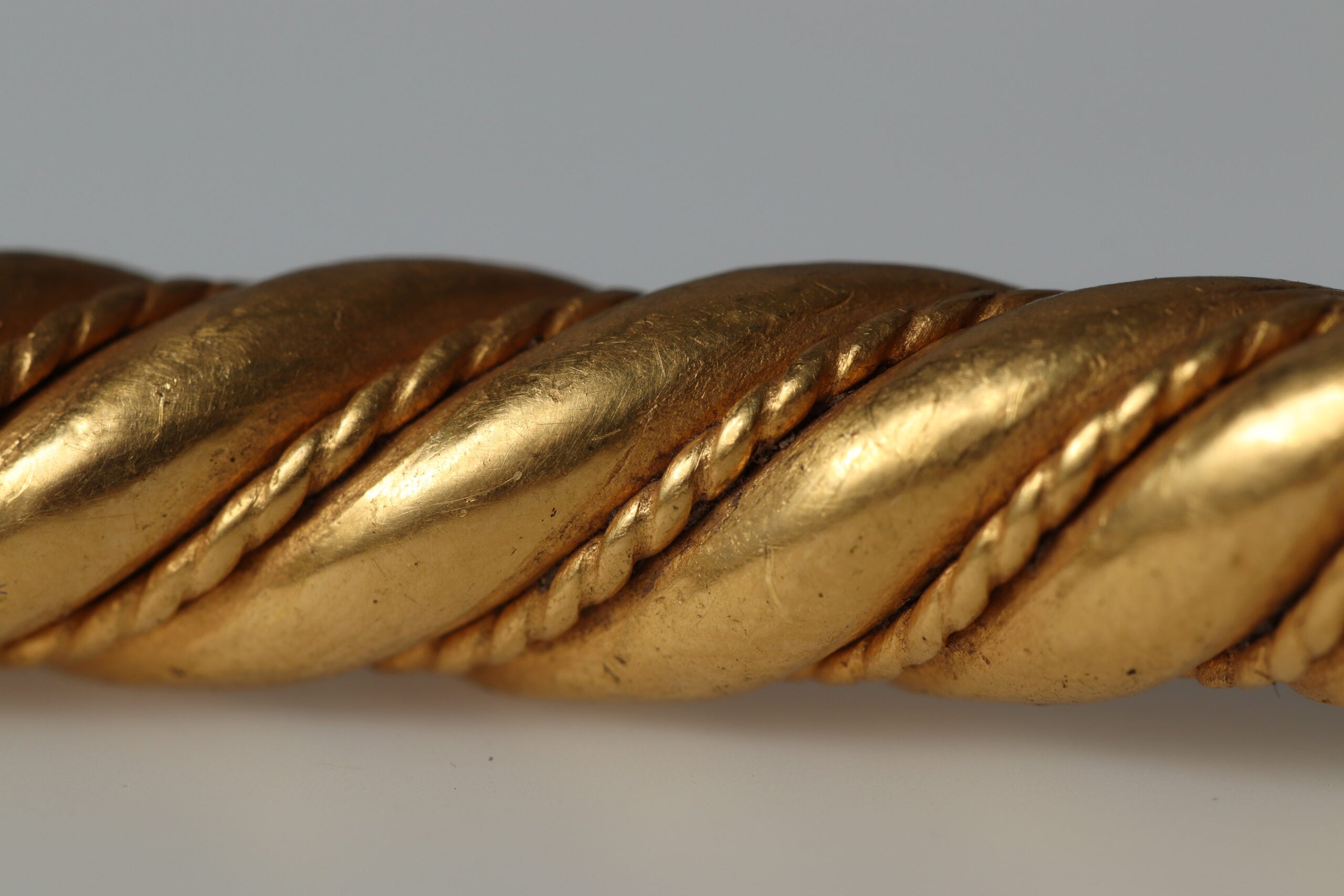 Detail of the Rold Hoard gold arm-rings